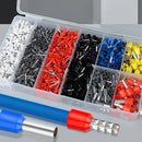 1200 Terminais Elétricos Tubular Ilhós Pre Isolado Para Fio Estojo 8 Modelos Diferentes Luatek Lwj-134