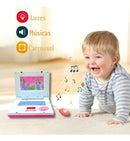 Laptop Interativo Infantil De Criança Educativo Menina Rosa