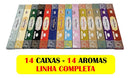 Incenso Nag Champa Kit Linha Completa 14 Aromas 14 Caixas Fragrância Sortidos