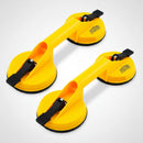 Kit 2 Ventosa Dupla Aguenta 80kg Cada Para Piso Liso, Porcelanato Pesado, Vidro, Chapa Metal - O Barateiro Ferramentas