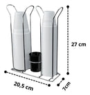 Suporte Porta Copos Descartáveis 80/200ml Organizador Com Porta Colherzinha