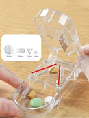 Cortador De Comprimidos Com Reservatório Porta Remédios