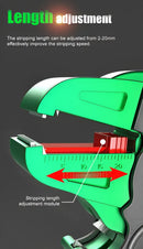 Alicate Desencapador e Cortador de Fios 2 em 1 Com Ajuste de Pressão