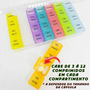 Porta Comprimidos Caixa Divisórias Estojo Remédio Suplemento