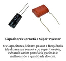 4 Capacitor Corneta 47x100 + 2 Capacitor Sup Tweeter 2m2x250