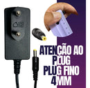 Fonte Carregador 9v P/ Caixa Aca 550 Strondo 2 Amvox