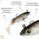 Kit 5 Iscas Artificial Tucunaré Traira Corvina Dourado Ofert Cor Chamativo LEGNA