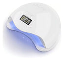 Cabine Unha Unha Manicure Gel Led 48w Sun Seca Esmalte Comum Cor Branco