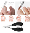 Cortador de Unhas para Unhas do Pé Encravadas ou Grossas Pele Morta Cor Preto