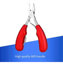 Ideal Profissional N4 alicate desencravador de unha pé mano curvo aço inox vermelho