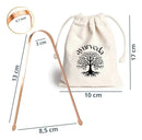 Raspador De Lingua Ayurveda 100% Cobre Com Saquinho Algodão - Ya Shop