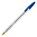 Caneta Bic Azul Esferográfica Cristal 50 Unidades 1.0 Mm Cx Cor do exterior Transparente