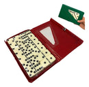 Dominó Profissional De Osso Estojo Com 28 Peças Dominó