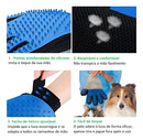 Luva Nano Magnética P/ Tirar Pelos Dos Seus Pets Cães Gatos Cor Azul
