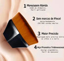 Mini pincel mágico hexagonal base maquiagem cor preto