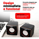 Caixa Caixinha De Som Para Computador Notebook Pc 6w Usb P2 Rhead