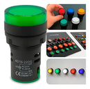 Sinaleiro Led Iluminado 22mm Am/az/bc/vd/vm - 1un Luz Verde