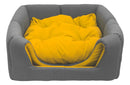 Toca 2x1 Amarelo Avuk Pet Cama Cachorro Gato Casa Cabana