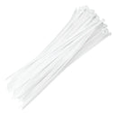 1000 Abraçadeira Nylon ABCD25X100 Lacre Fita Cinta Plástica Cor Branco MFL