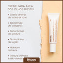 Creme Facial Para Área Dos Olhos Olheiras Bolsas e Rugas 15ml Bisyou Todo Tipo De Pele Día Noite