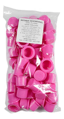 Batoque Descartável Micropigmentação 10mm Rosa Kit 50un