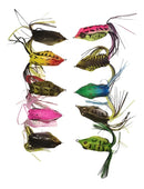 10 Isca Artificial - Frog Sapo Anti Enrosco Sapinho Iscas Rã Cor Variados