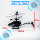 Helicóptero Com Controle Recarregável Brinquedo Presente Cor Branco Fun Game
