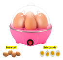 Cozedor De Ovos Portátil Elétrico Cozinha A Vapor Cor Rosa