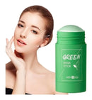 Máscara faciai para pele normal Apolo Green Mask Stick Green Mask 40g y 40mL