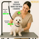 Guia De Contenção Banho E Tosa Pet Shop Premium Kit 4 Unid Cor Preto TOP10PET com Regulagem de Tamanho