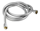 Mangueira Ducha Higiênica Chuveirinho Engate Flexível 1,20m Acabamento Cromado Cor Prateado
