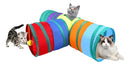 Túnel Labirinto Para Gatos Cães Interativo Cat Brinquedo Pet Cor Arco-íris T