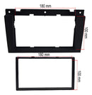 Moldura Painel Central 2 Din Dvd Gol Saveiro Parati G3 Preto 2000 à 2005 Expex 076