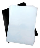 Kit Capa Encadernação A4 Transparente Lisa + Preta Couro 200 Un