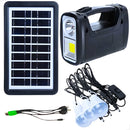 Kit Iluminação Camping Barraca Carregador Solar Portatil Led