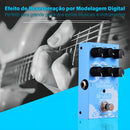 Pedal de efeito M-Vave Reverb Mini Universe VAVE974 azul-celeste