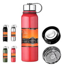 Garrafa Térmica Aço Inox A Vacuum Bottle Água Suco Vermelha