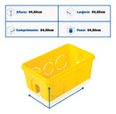 Kit 15 Unidades Caixa De Luz Parede Tramontina 4x2  Amarelo
