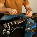 Encordoamento Guitarra NIG N-64 010/046 Tradicional Níquel Alma Hexagonal 2 Jogos com Mi Extra e Palheta – Cordas Resistentes, Duráveis e com Som Brilhante e Encorpado