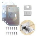 Kit 10 placas para reparo de porta dobradiça armário mdf Pen Tech