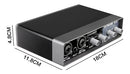 Interface De Áudio Usb Q-22 Gravação 24bits Placa De Som