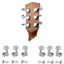 Jogo De Tarraxas Tarrachas Bertô 3 + 3 De Aço Cromada Blindada Para Violão E Guitarra