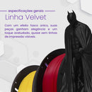 Filamento Pla Velvet Preto 1kg - 1.75mm Nacional Voolt