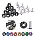 Kit 10 Parafuso Arruela Anodizadas M6x20mm Jdm Tuning  escuro