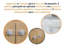 Kit Trava Gaveta Porta Armário Geladeira Segurança Bebê Buba