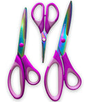 Kit Tesoura Titânio Corte Costura Artesanato Não Perde Corte