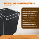 Capa Maquina De Lavar Eletrolux Brastemp 12kg 13kg 15kg 16kg Cor Preto com Ziper G Sao Miguel