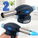 Kit 02 Bico Maçarico Portátil Com Regulagem Uso Culinário Chefe Flambado Marca Kururuá