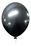 Balão Bexiga Metalizado - Várias Cores - N°5 - 25 preto onix