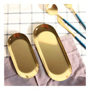 Bandeja Aço Inox Dourada Alta Durabilidade